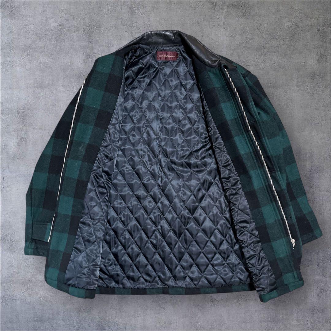 chaps ラルフローレン　ブロックチェック　ウールジャケット　y2k 00s
