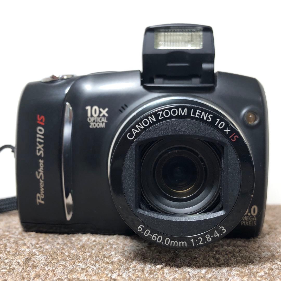 キャノン PowerShot SX110 IS 10倍ズーム ケース付 動作品