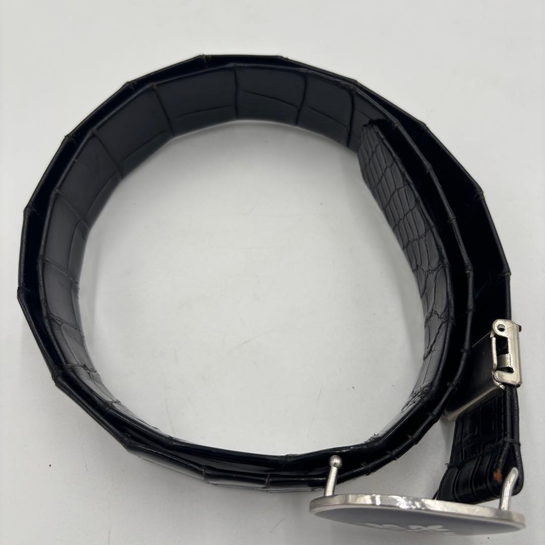 PATEK PHILIPPE パテックフィリップ クロコダイル　レザーベルト 黒