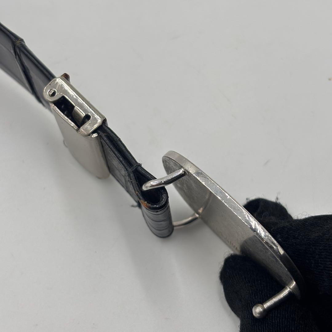 PATEK PHILIPPE パテックフィリップ クロコダイル　レザーベルト 黒