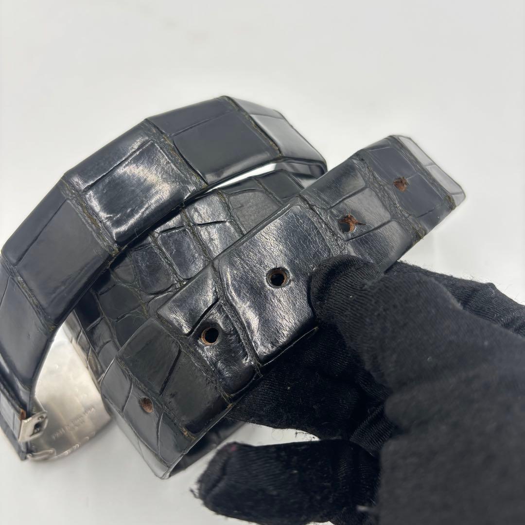 PATEK PHILIPPE パテックフィリップ クロコダイル　レザーベルト 黒