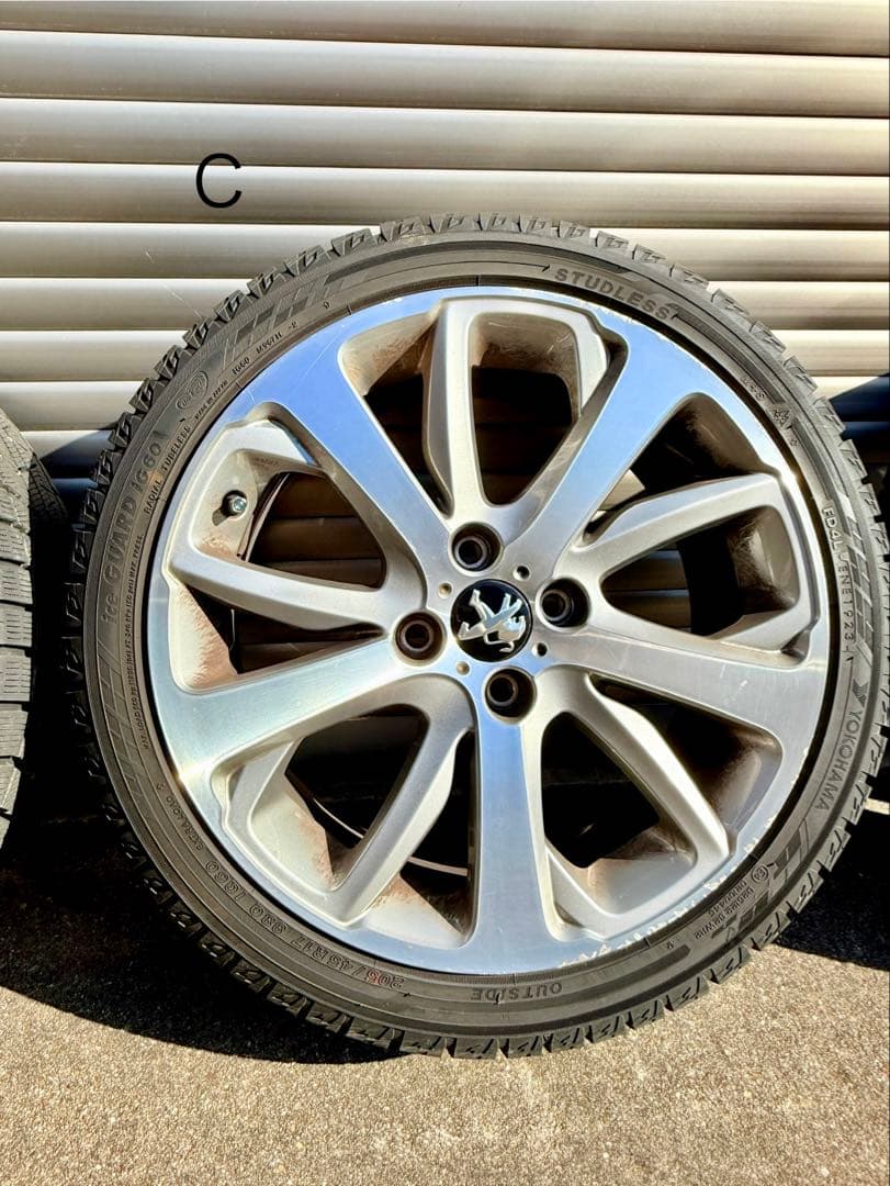 プジョー208用スタッドレスタイヤ&ホイール4本セット205/45R17