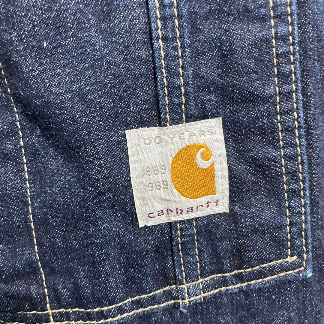 カーハート　100周年記念　デニムオーバーオール　サロペット　34×34