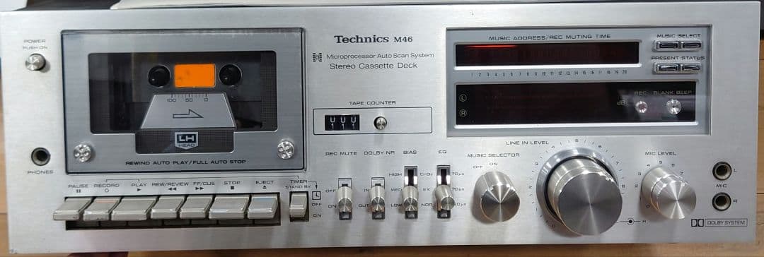 【￥74,800・1979年】Technics　RS- M46 カセットデッキ