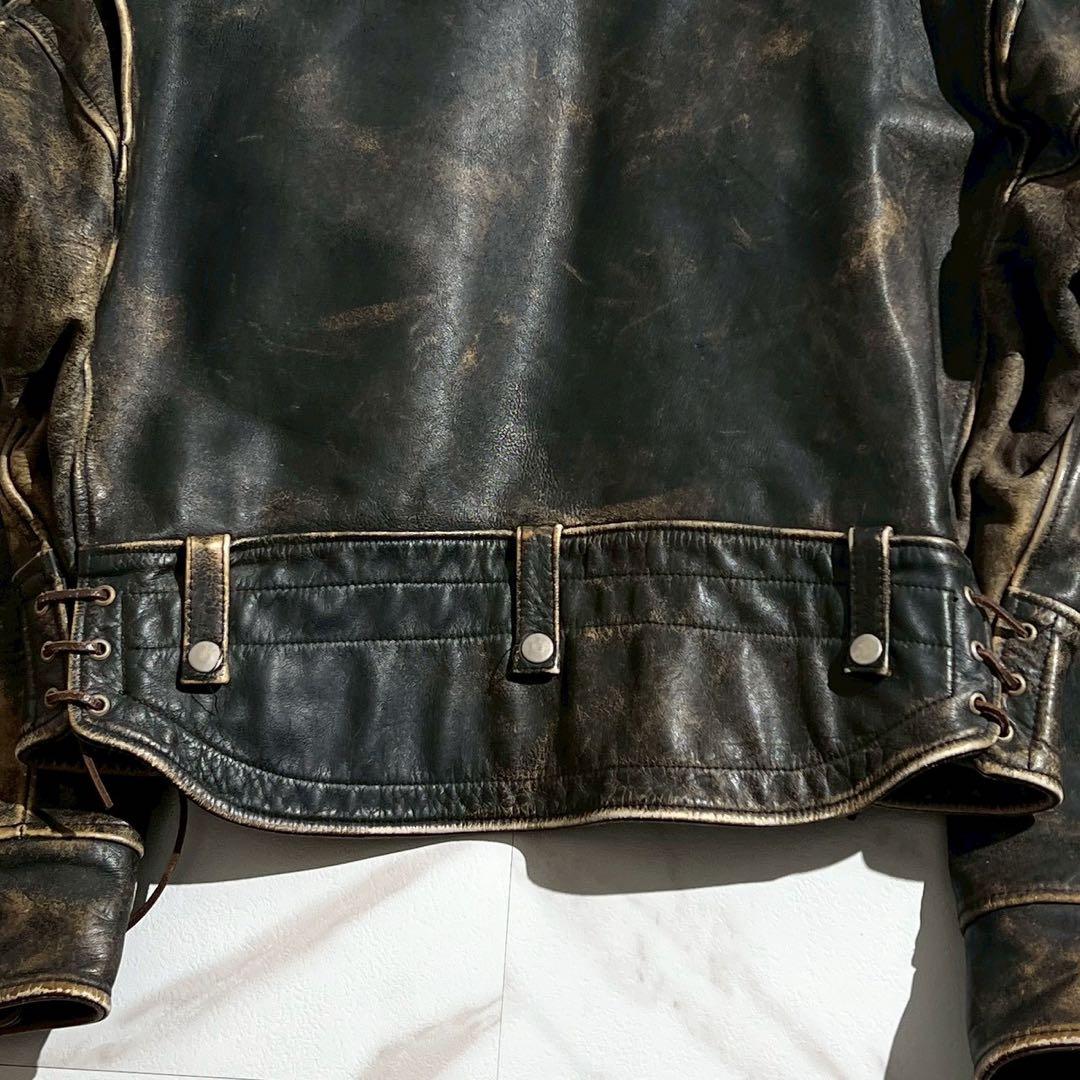 【超希少】Lee TREVOR カウレザージャケット 2XLサイズ キルティング