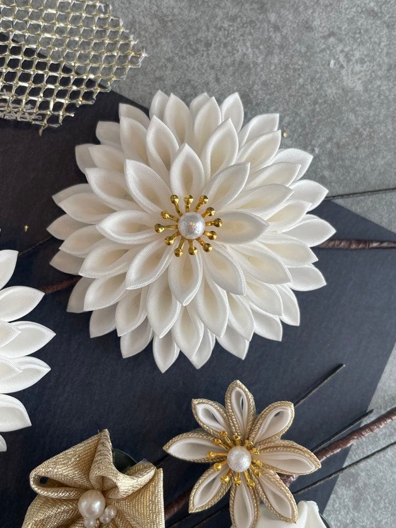 白髪飾り　振袖髪飾り　成人式髪飾り　髪飾りセット