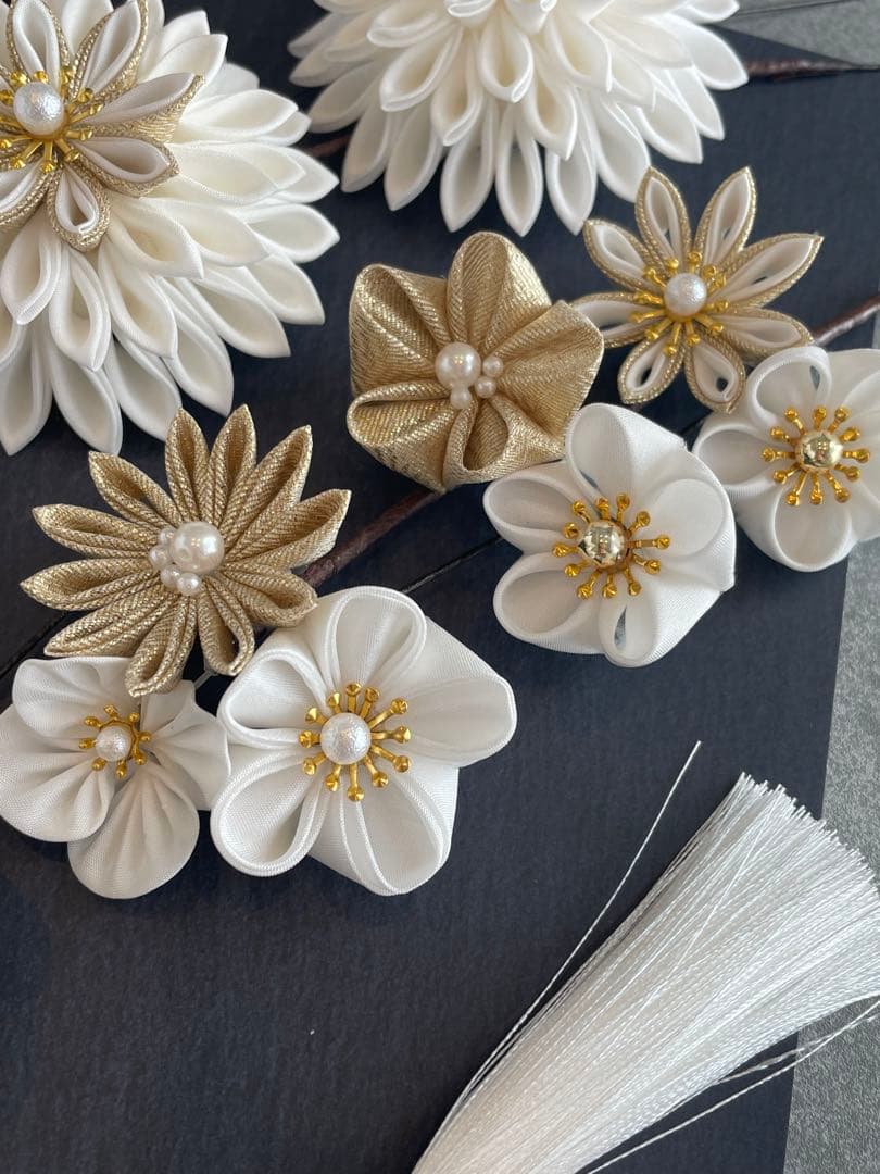 白髪飾り　振袖髪飾り　成人式髪飾り　髪飾りセット