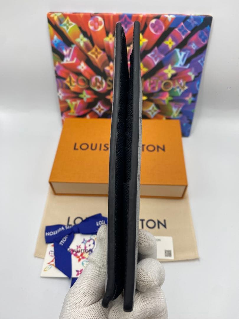 希少 レア 珍しい ルイヴィトン ブラザ スプリット エクリプス 長財布 黒