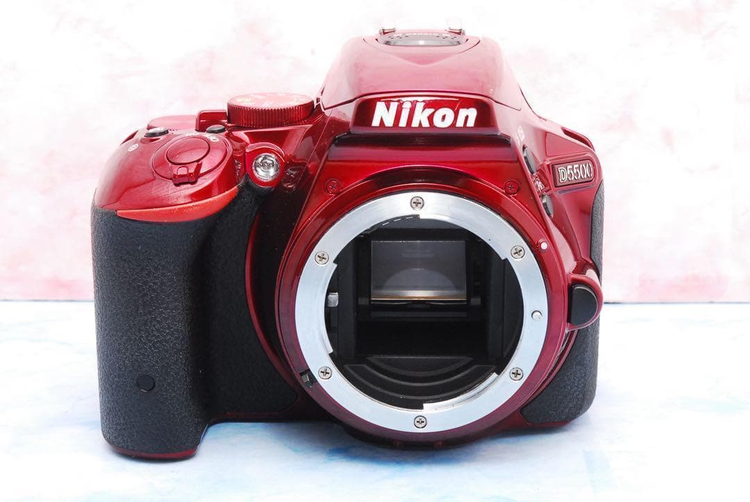 Nikon D5500☆Wレンズ☆一眼レフカメラ☆Wi-Fi☆レッドボディ