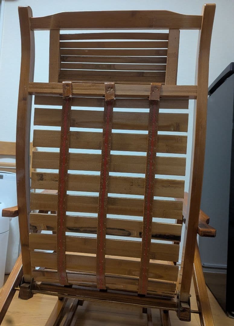 【週末向けセール】竹製　ロッキングチェア 折りたたみ式