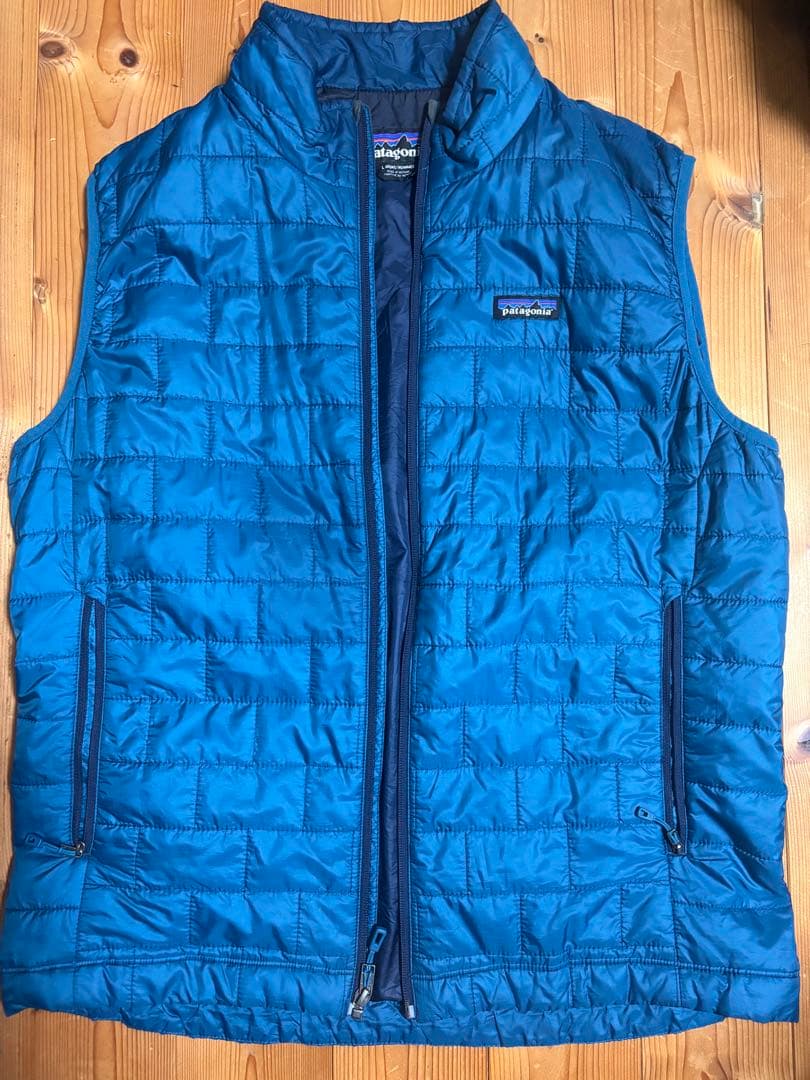 ご*り様 patagonia メンズ ベスト L 青 ゴールデンサイズ
