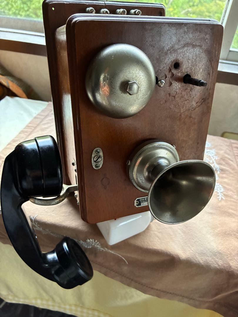 アンティーク　壁掛け式　木製　電話機　日本電信電話公社　骨董　Bell ベル