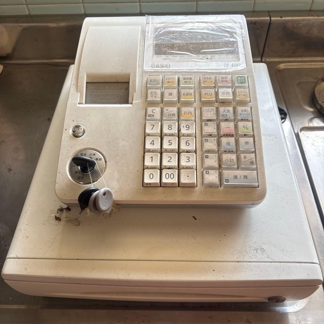 D*w様 CASIO TE-400 電子レジスター ホワイト