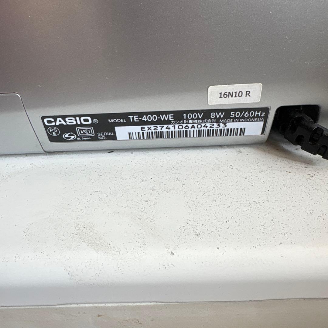 D*w様 CASIO TE-400 電子レジスター ホワイト