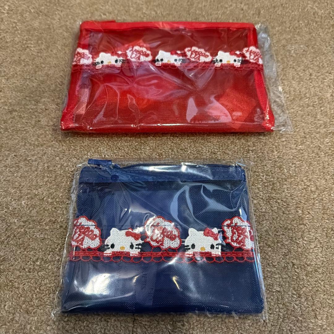 近沢レース　アローズ　ハローキティ　メッシュポーチ2枚セット
