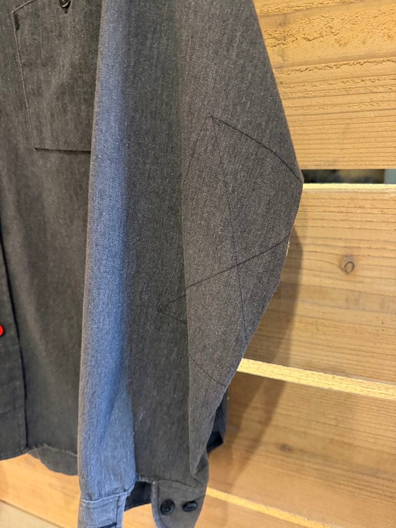 エンジニアドガーメンツ　Mサイズ グレーシャツ　山ポケット　美品