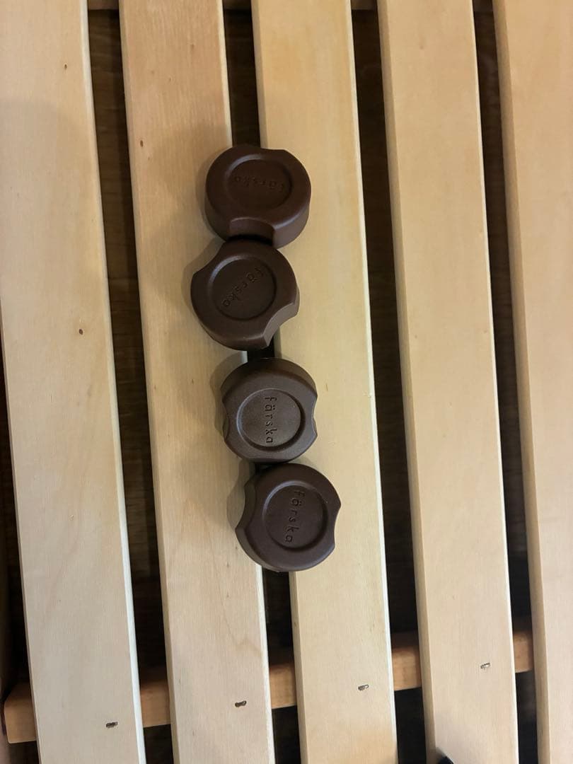 ベッドサイドベッド03 ナチュラル　ファルスカ　サークル　ベビーベッド