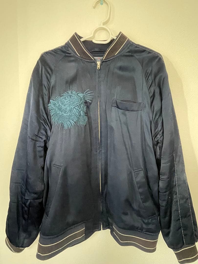 BLUE BLUE JAPAN スカジャン ネイビー