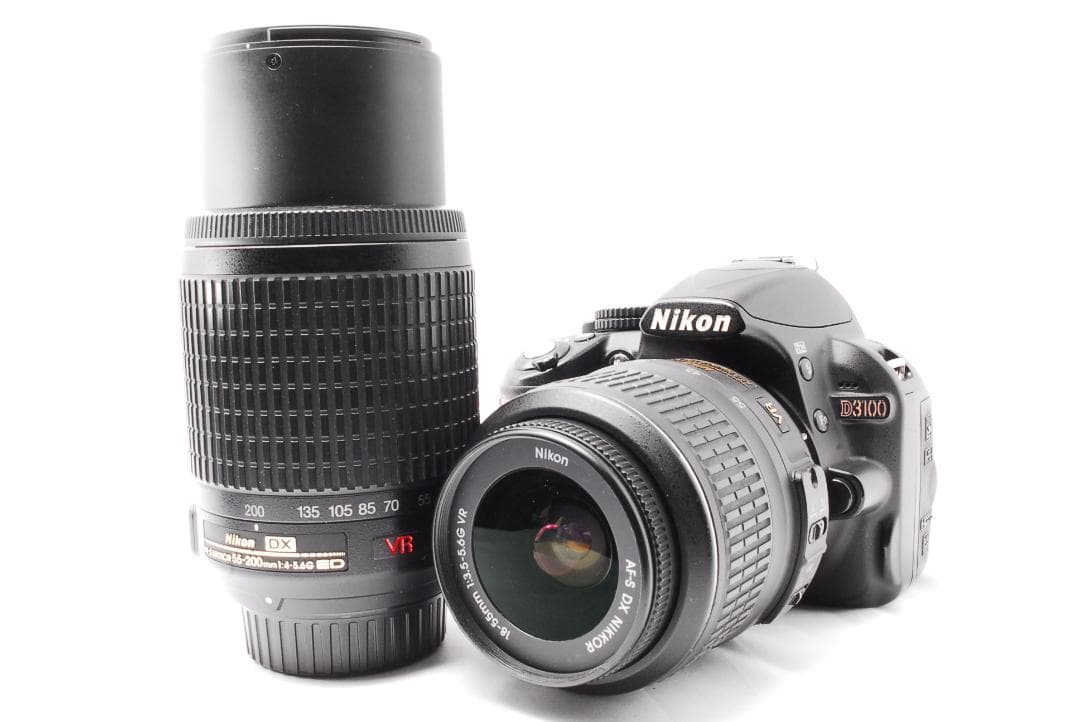 Nikon D3100⭐一眼レフカメラ⭐ダブルレンズ⭐スマホ転送⭐初心者