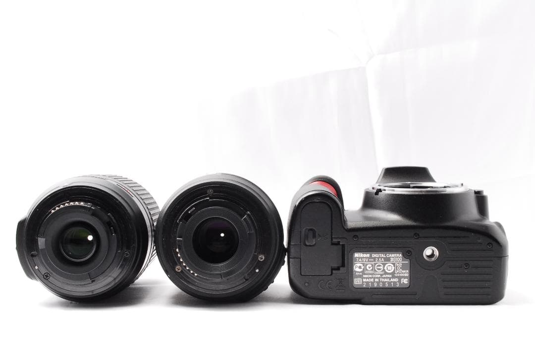 Nikon D3100⭐一眼レフカメラ⭐ダブルレンズ⭐スマホ転送⭐初心者