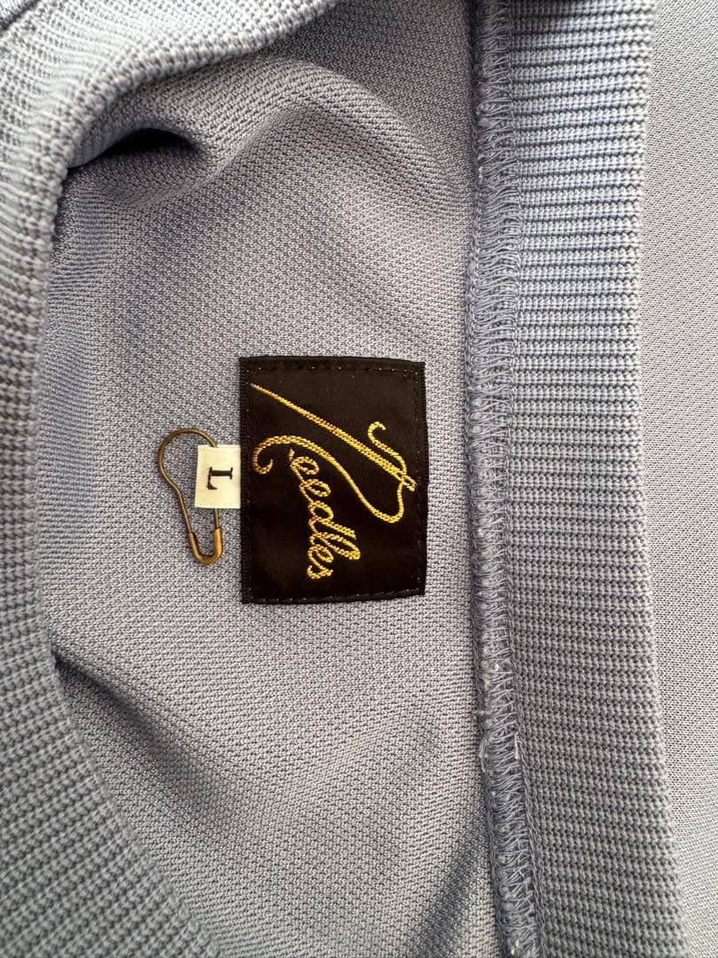 スウェット　青色　サックスブルー　sax blue 22ss needles