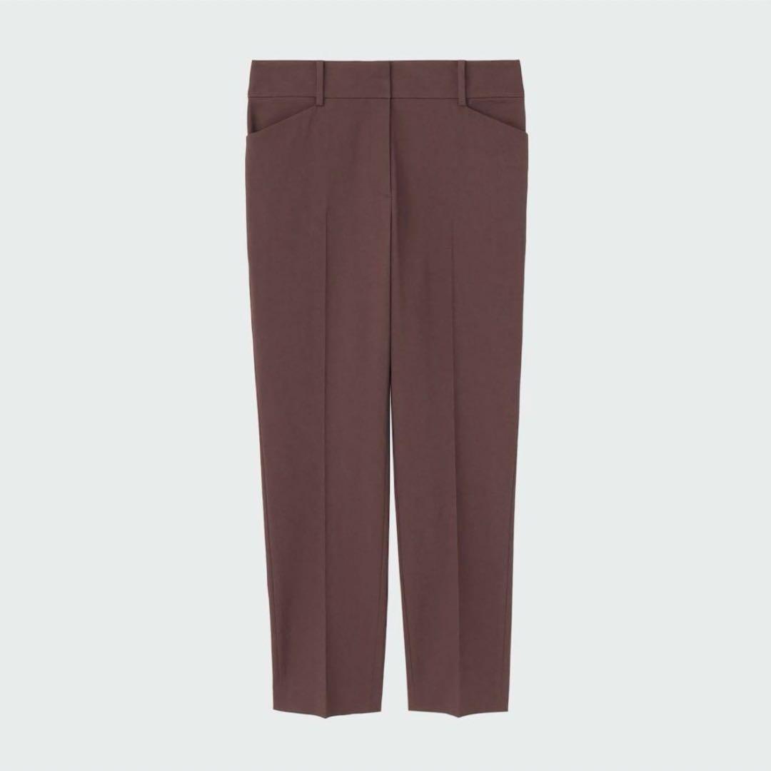 プラステ　リネンブレンド　セットアップ　ブラウン　S