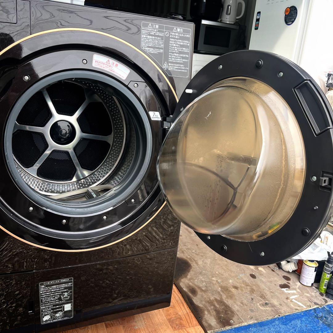 取付無料！東芝熱乾燥搭載！タッチパネル上位モデル高性能ブラウン洗濯機！冷蔵庫