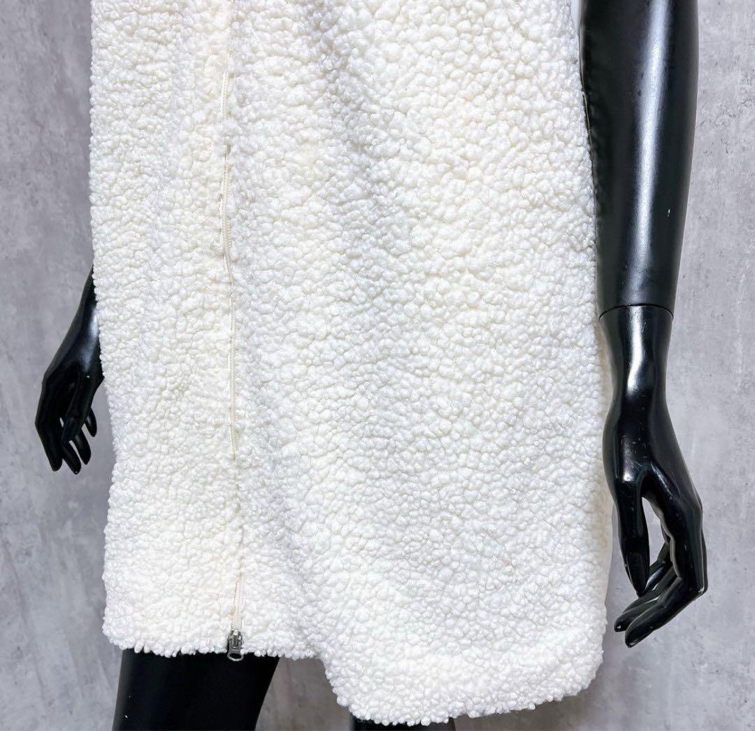 [CASTELBAJAC] ボア ロングベスト ダウン フードベスト モコモコ