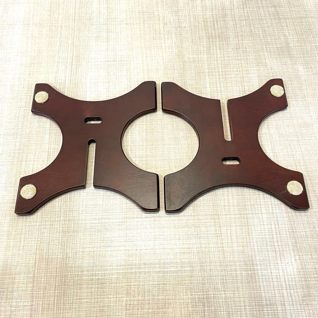 【極美品】M’s system 木製 波動スピーカ MS-0801 スタンド付