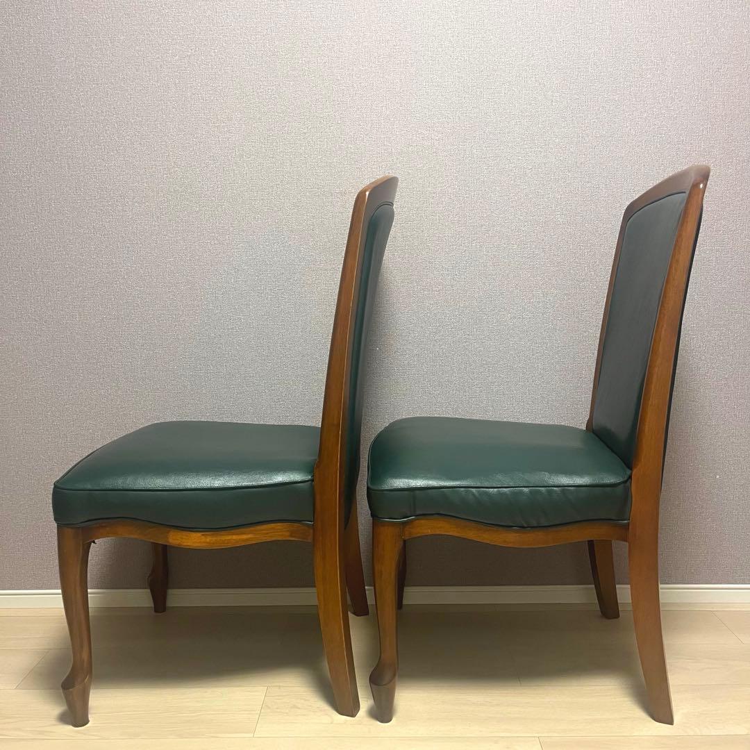 猫脚　ダイニングチェア　アンティーク　二脚セット