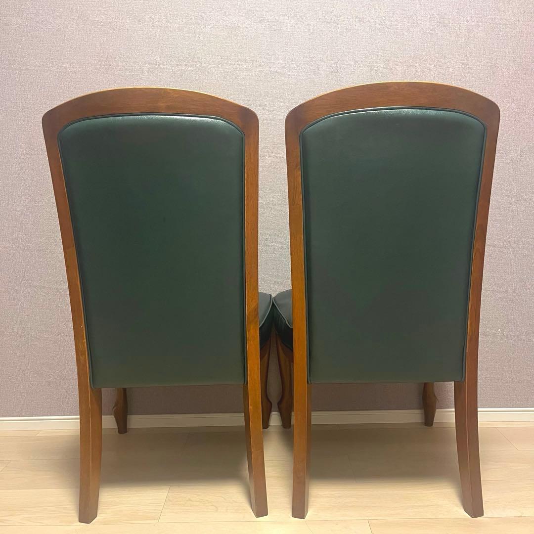 猫脚　ダイニングチェア　アンティーク　二脚セット