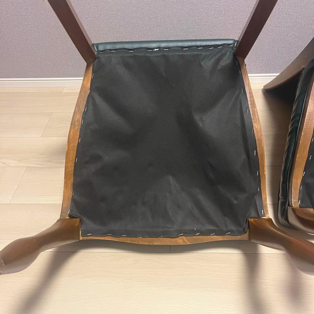 猫脚　ダイニングチェア　アンティーク　二脚セット