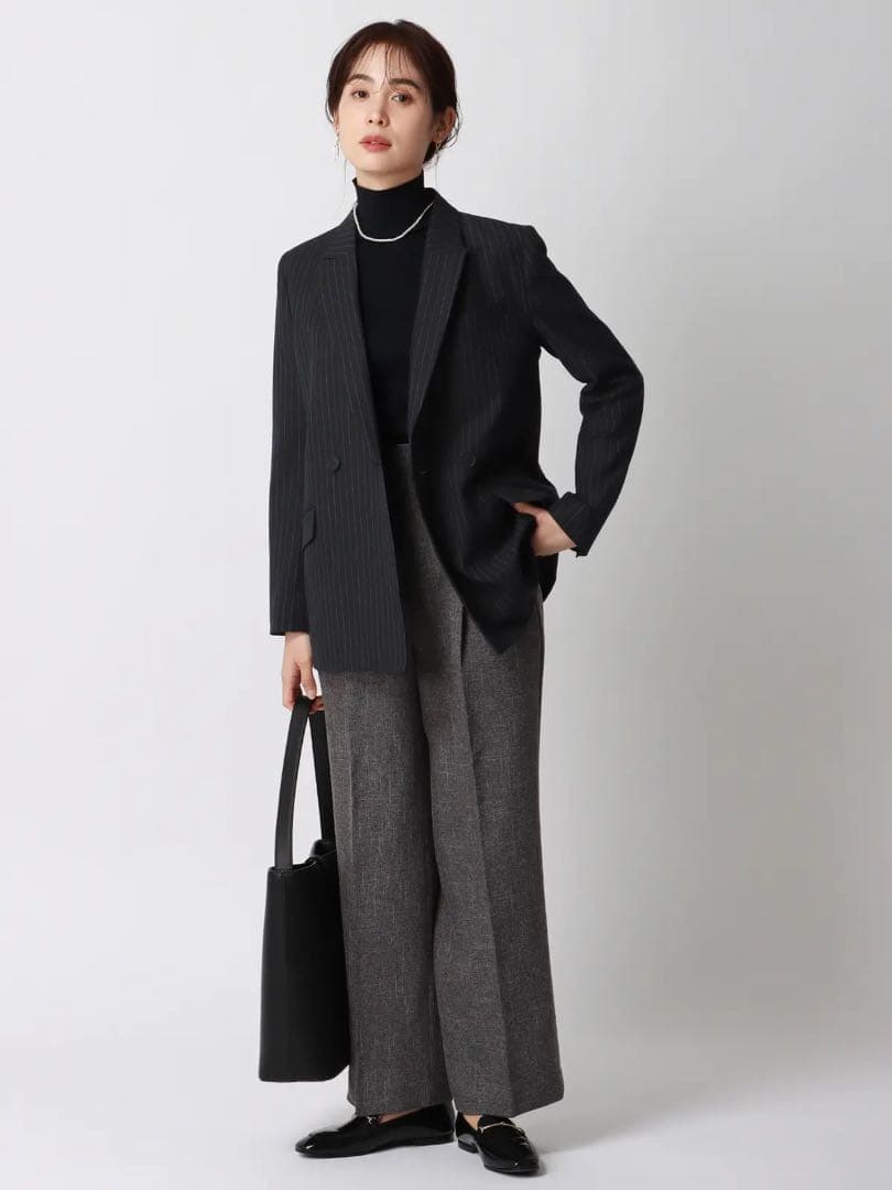 【スーツスクエア】新品 スーツ ウォッシャブル ストレッチ ピンストライプ