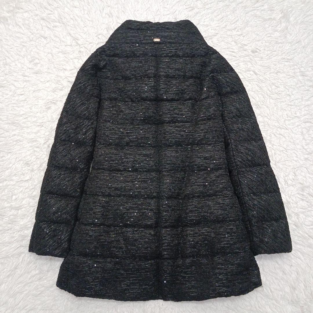 ✨美品✨HERNO　スパンコール　ハイネック　ジャガードダウンジャケット 46
