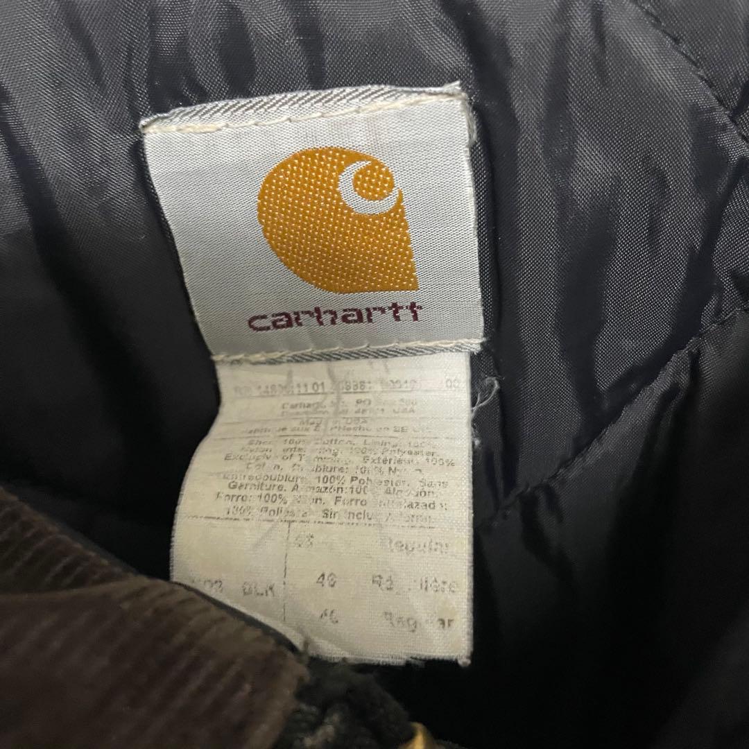 カーハート ジャケット 襟コーデュロイ ワンポイントロゴ