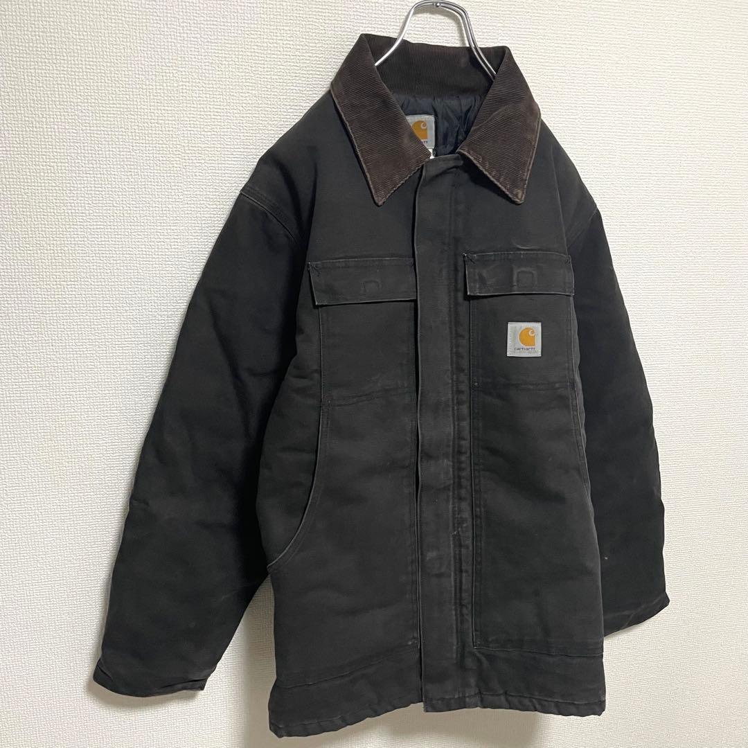 カーハート ジャケット 襟コーデュロイ ワンポイントロゴ