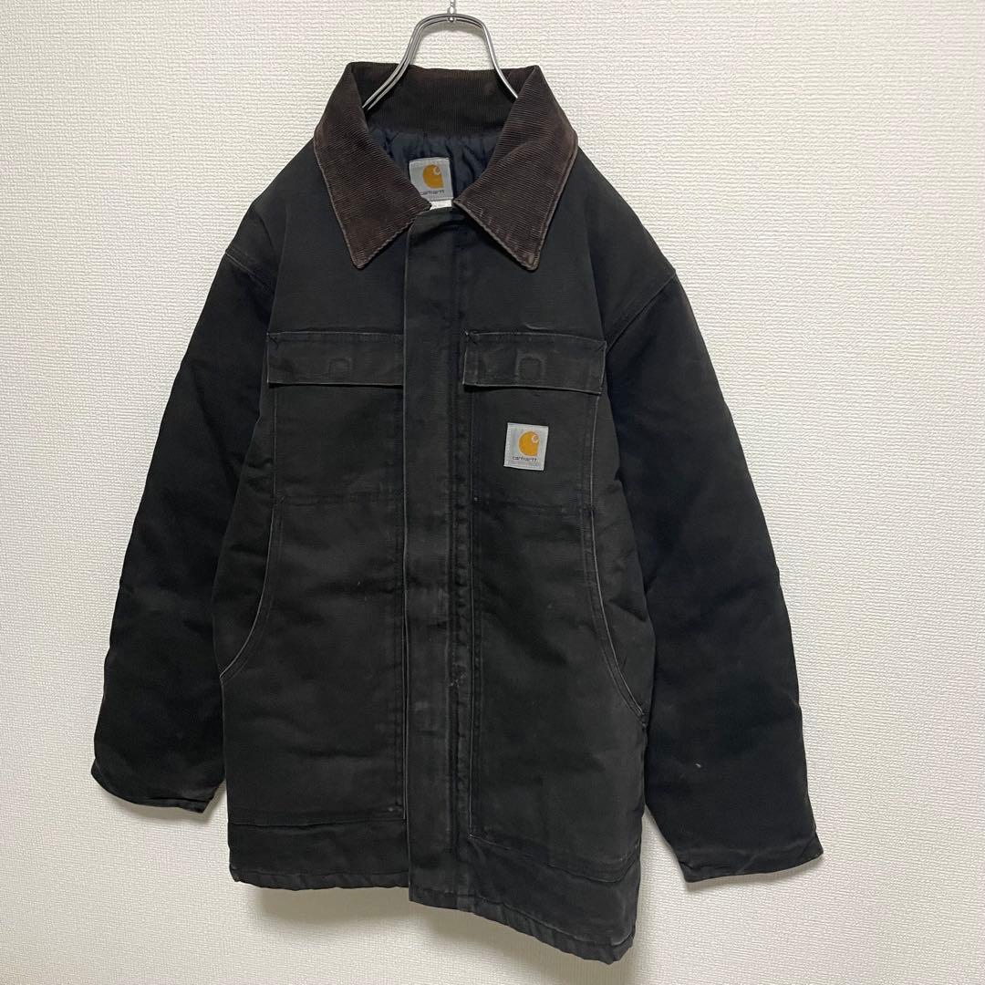 カーハート ジャケット 襟コーデュロイ ワンポイントロゴ