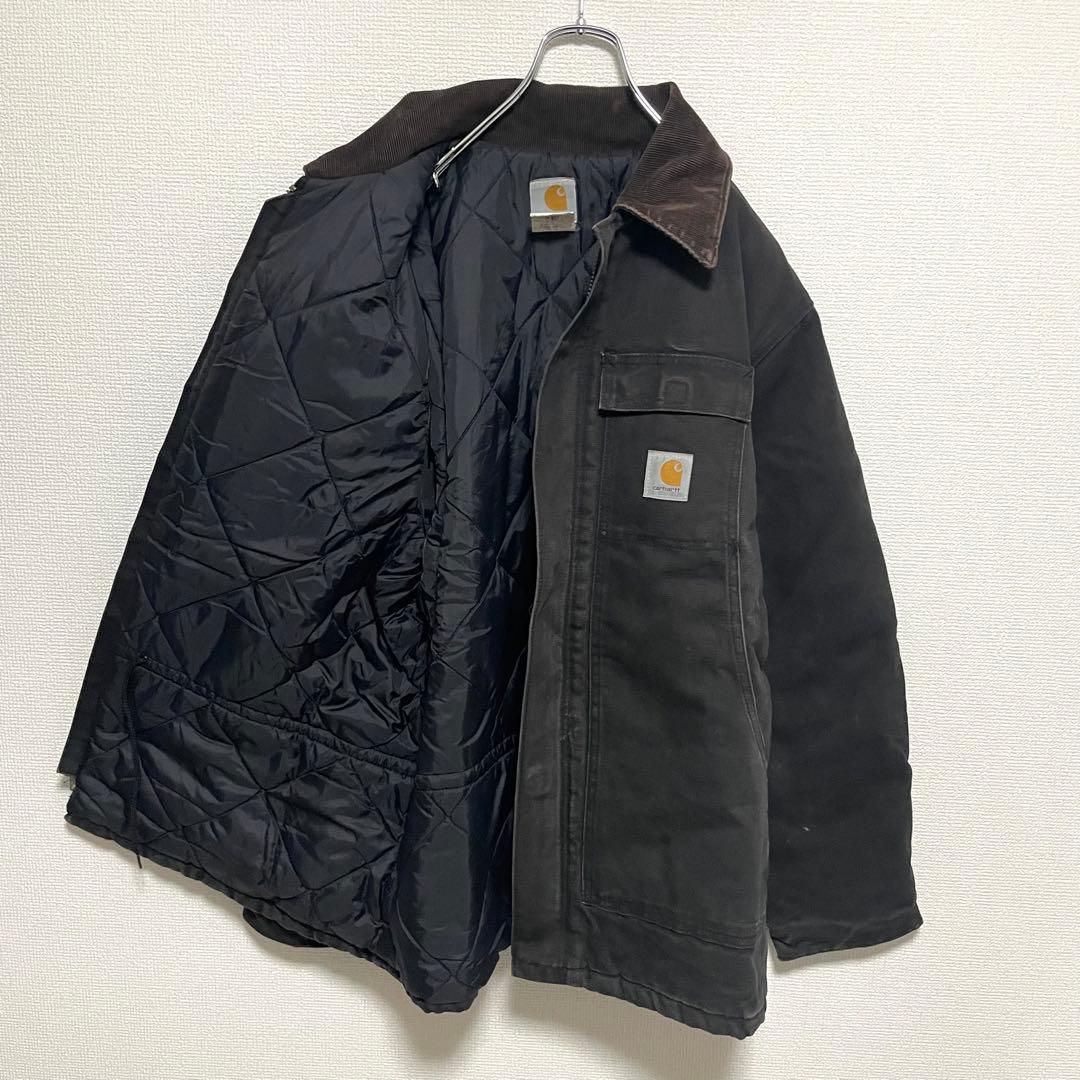 カーハート ジャケット 襟コーデュロイ ワンポイントロゴ