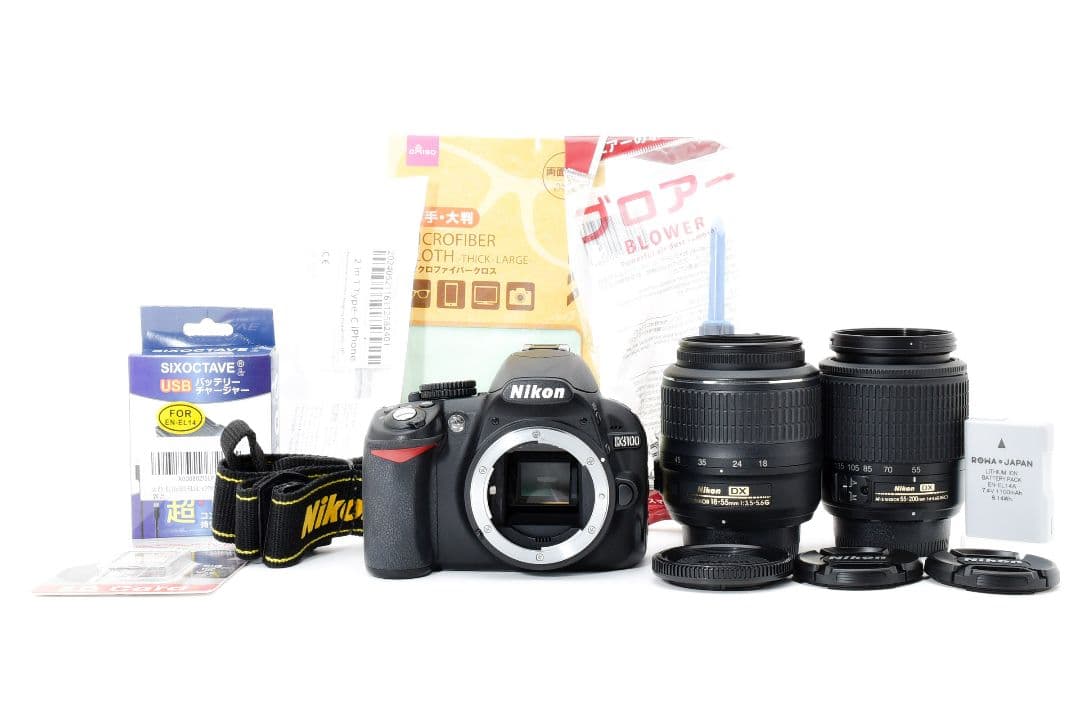 初心者さん◎ガイドモード搭載✨美品✨Nikon D3100✨ダブルズームセット