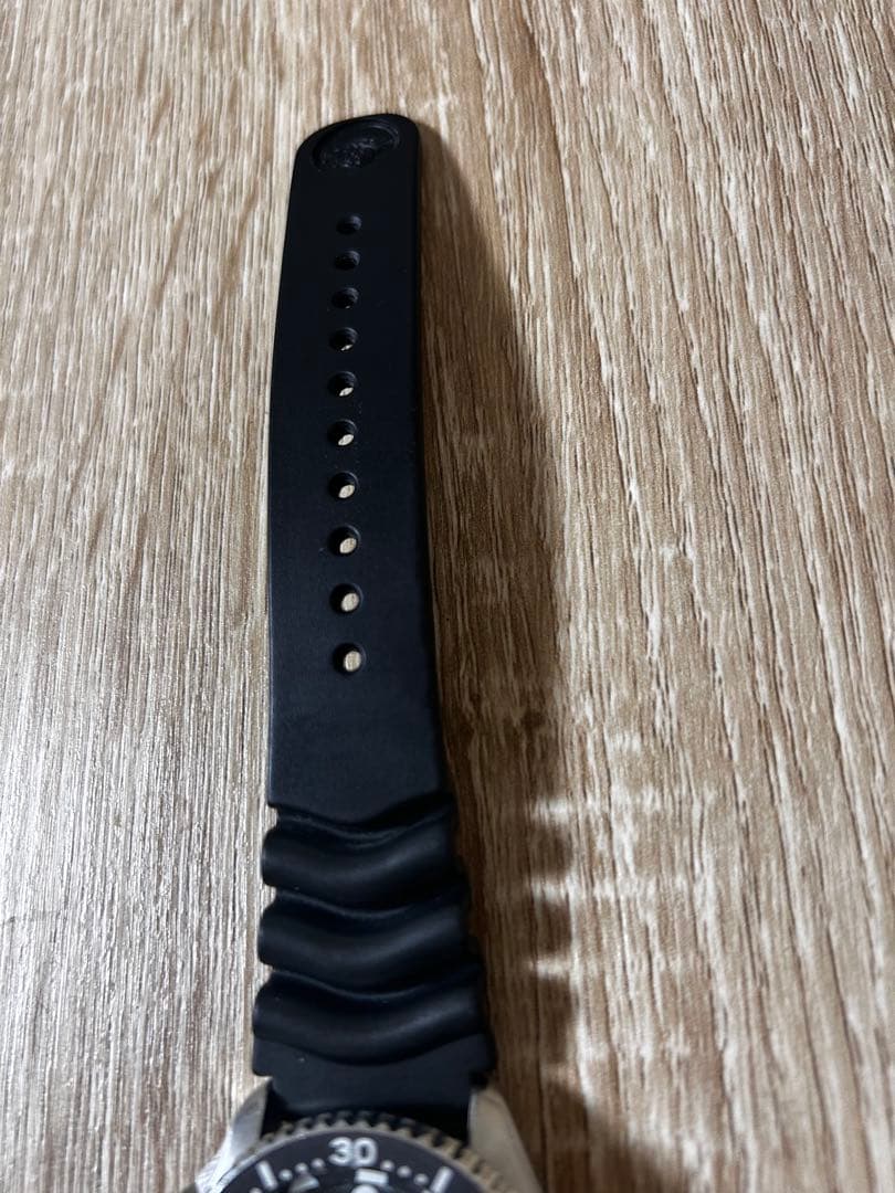 SEIKO セイコー　ダイバーズウォッチ ブラック ラバーベルト