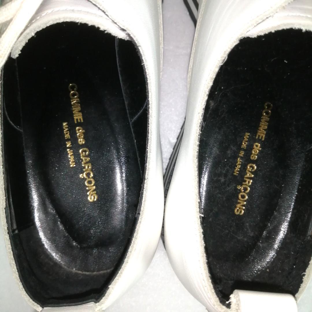 ●comme des garcons レザーレースアップシューズ厚底