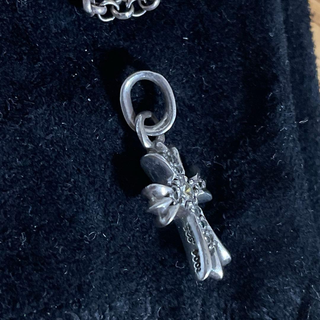 クロムハーツ　クロスベビーファット　パヴェダイヤ