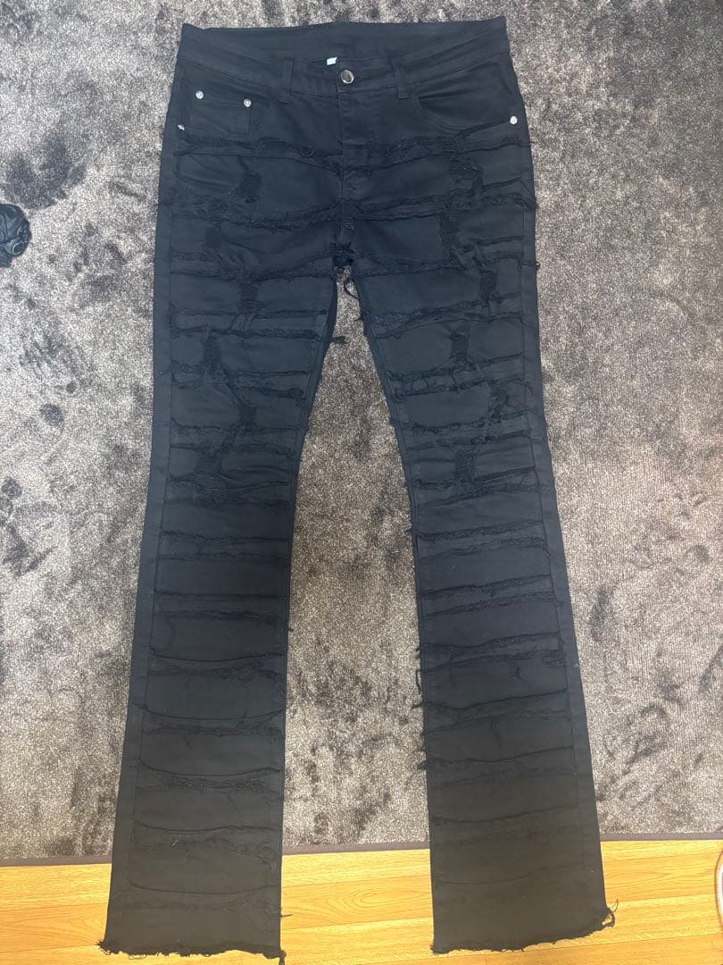 flex hood クラッシュフレアデニム　L VALABASAS guapi