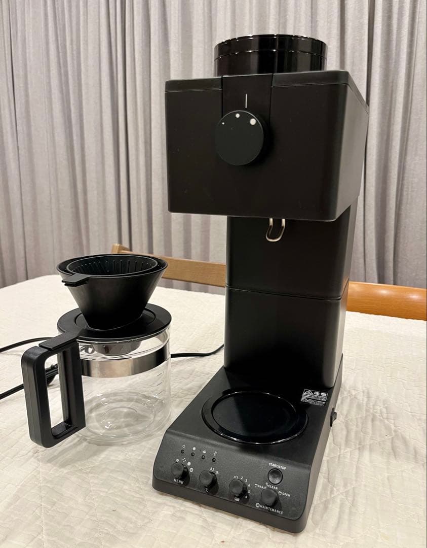 TWINBIRD CM-D465 ブラック コーヒーメーカー コーヒーミル付き