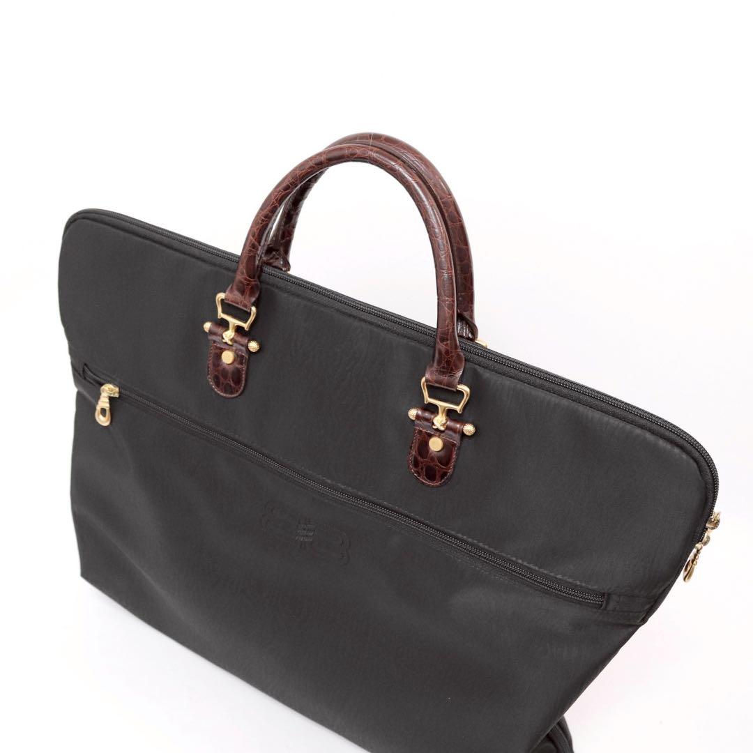 極美品　バレンシアガ　スーツケース　ガーメントバッグ　ビジネス　ナイロン　レザー