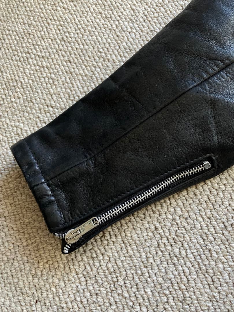 Supreme 初期 レザーライダースジャケット ブラック L