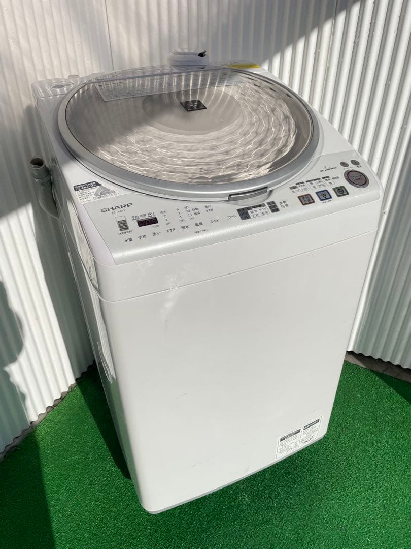 871 シャープ 穴なし槽 8kg洗濯乾燥機 プラズマクラスター搭載 黒カビ抑制