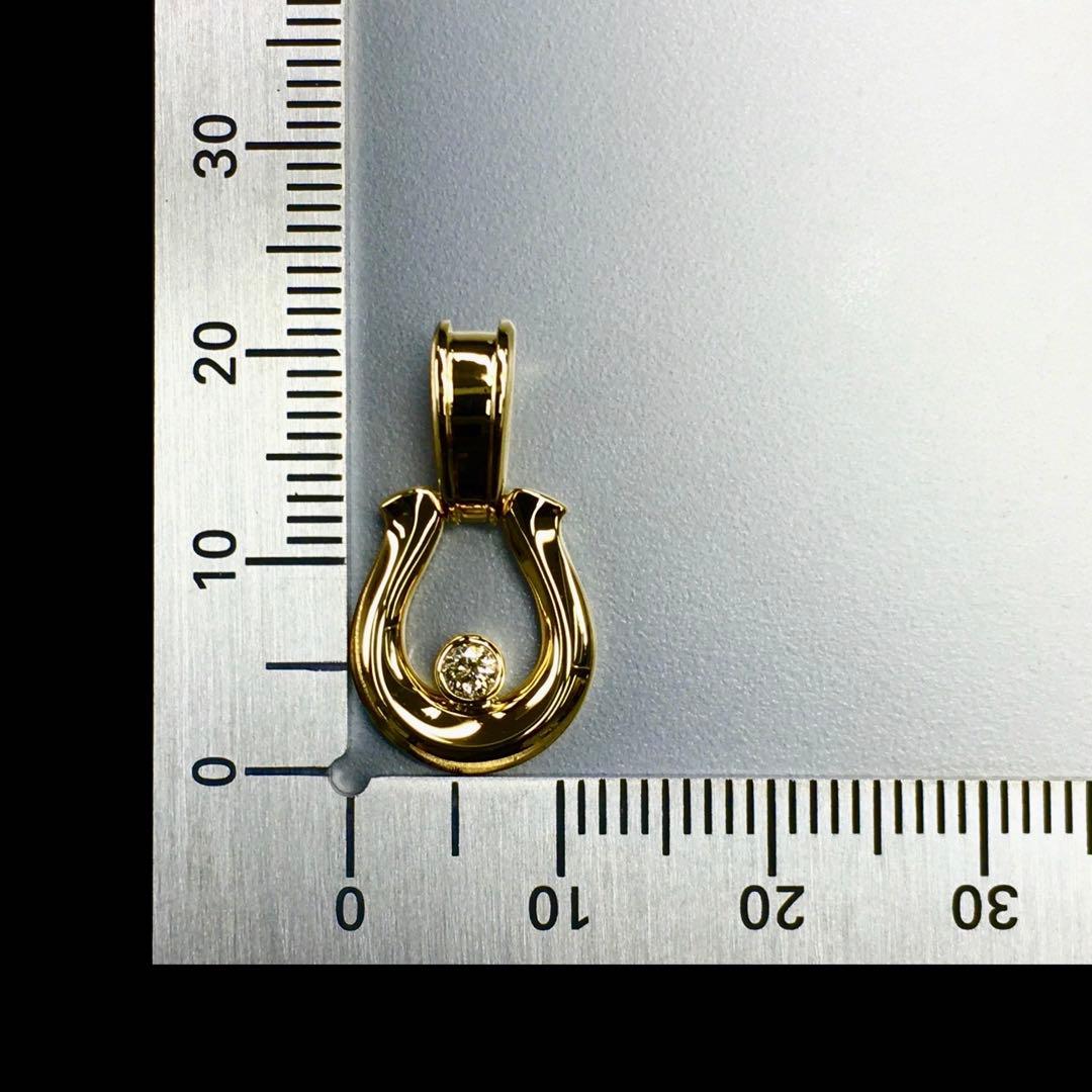 ポテト様の専用ページ　　　K18 馬蹄《M》中央ダイヤ付ペンダントトップ
