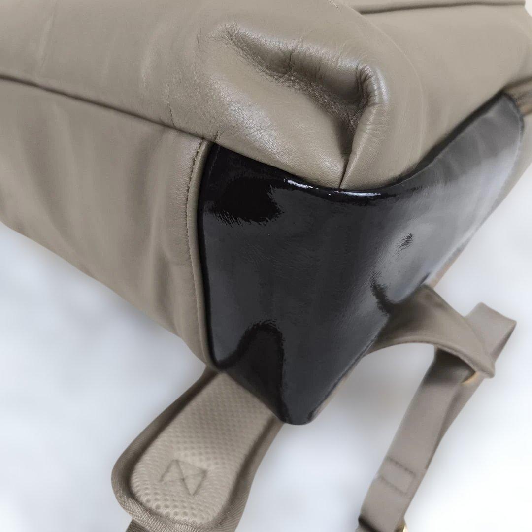 ✨極美品✨ カナナプロジェクト HANAシリーズ リュック レザー ベージュ