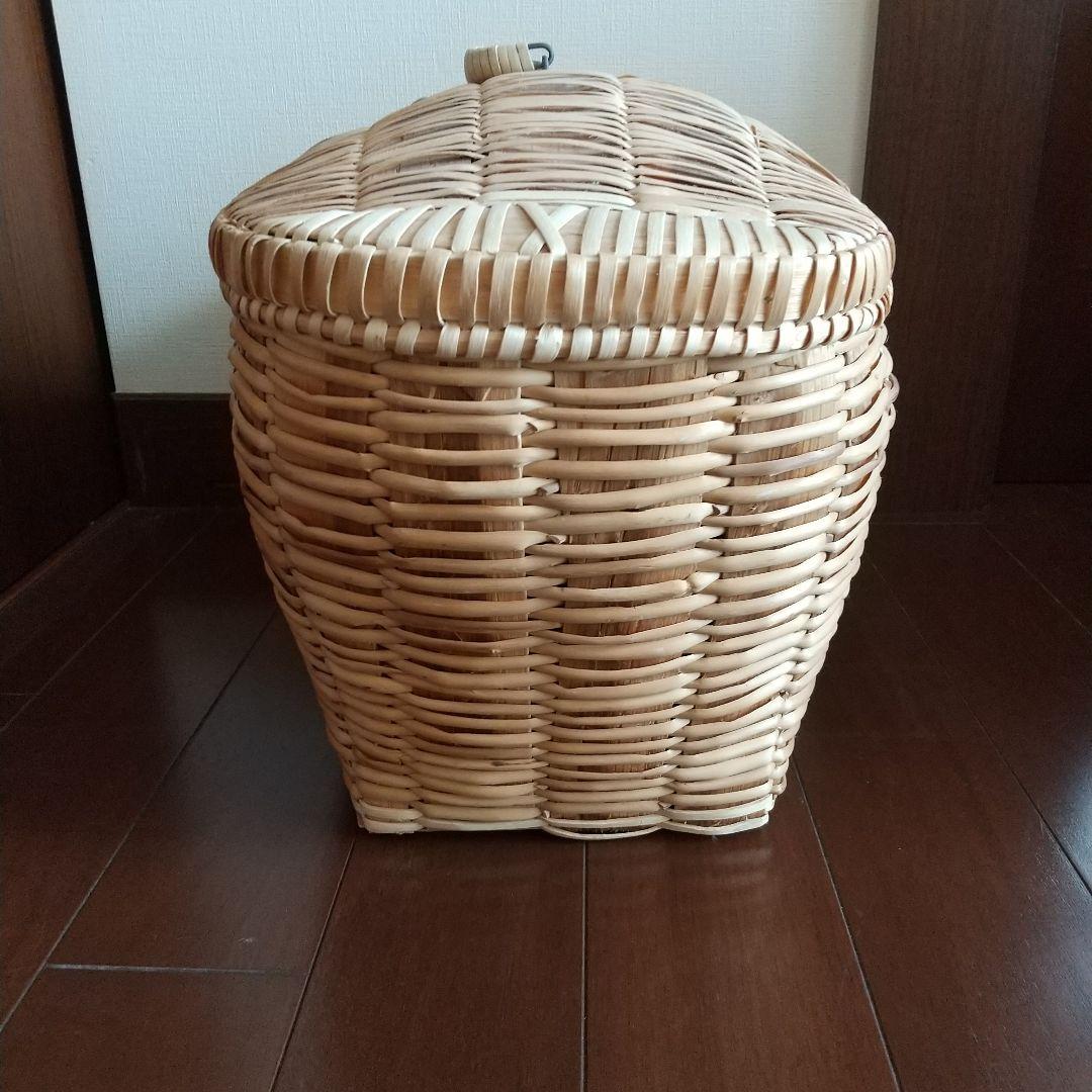 北欧　バスケット 蓋付き　かご